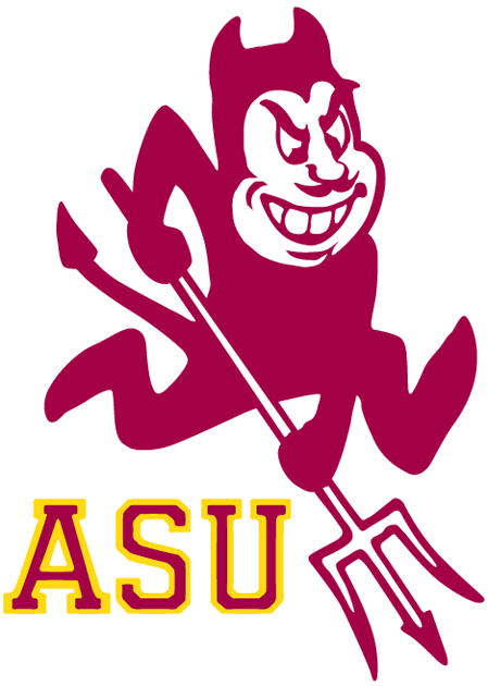 Arizona State Sun Devils 1980-2010 Alternate Logo v2 iron on transfers for fabric